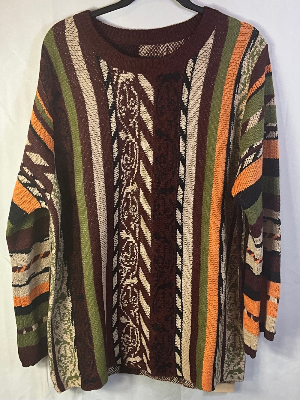 BloomChic Boho Striped Pullover Sweater Size 18-20